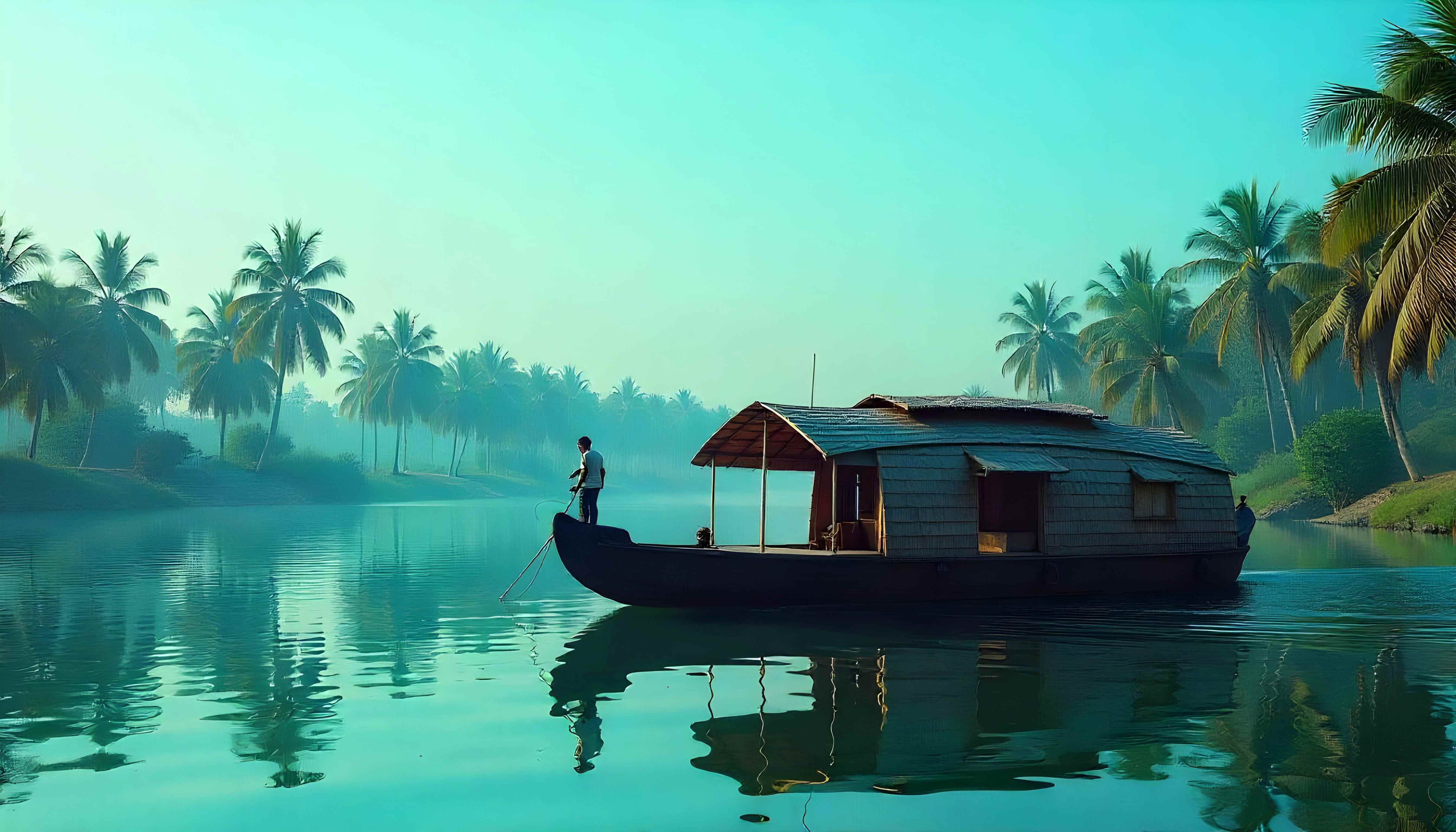 houseboat in Alleppey